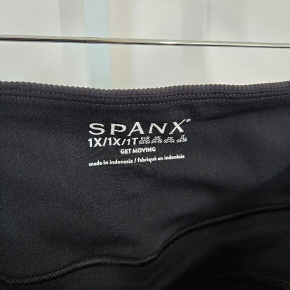 SPANX ACTIVEWEAR contour rib front slit skort black Size Xlarge NWT - Picture 5 of 7